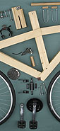 wooden bicycle frame build slideshow